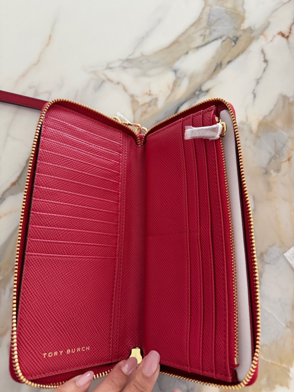 Tory Burch Perry Zip Passport Continental Wristlet Wallet - Picture 6 of 7